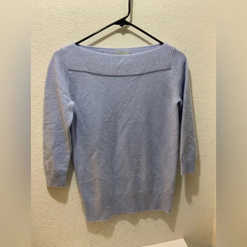 PURE Collection 100% Cashmere Jumper Size 2 Comfy Warm Smart/ causal